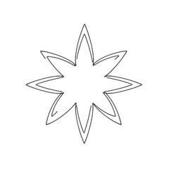 Obraz premium Abstract geometric line art design silhouette