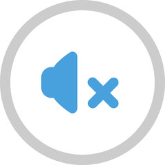Obraz premium Muted Volume Icon