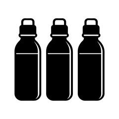 water bottle with cap vector flat clean look