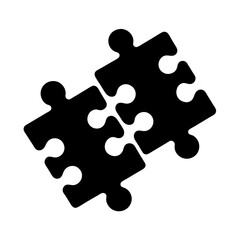 puzzle piece interlocking vector flat clean