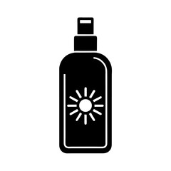 sunscreen bottle icon vector flat clean look