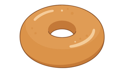 A donut with a caramel glaze and a hole in the middle. (Created Using Generative AI Tools)