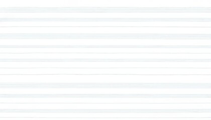 Fototapeta premium Plain white seamless manuscript paper texture with subtle light blue stave lines, ideal for music composition, stave paper, note