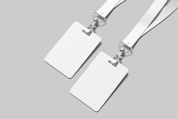 ID Card Badge Blank Mockup