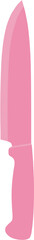 Flat Style Pink Kitchen Chef Knife Sharp Utensil Food Icon