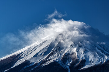 三つ峠山から望む富士山頂