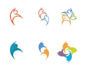 Community people care logo and symbols template