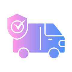car insurance Gradient icon