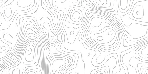 Abstract Geographic Background Featuring Topographic Contour Map Lines Elevation Curves Wavy Patterns White Paper Texture and Modern Minimal Mapping Design

