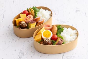曲げわっぱ弁当　Lunch box
