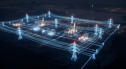 Power Grid Network Infrastructure.