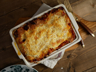 ミートラザニア 俯瞰