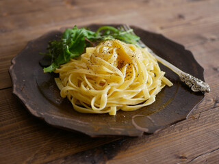 オリーブオイルと塩胡椒だけのパスタ