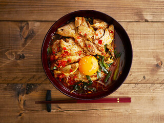 激辛よだれどりラーメン 俯瞰
