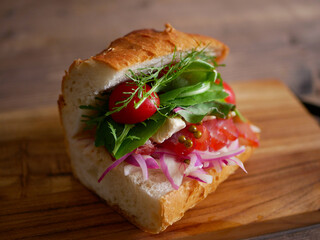 マグロの生ハムサンド