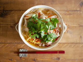 パクチー冷やしラーメン