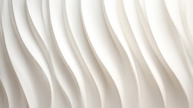Abstract White Curvilinear Wall Texture Design