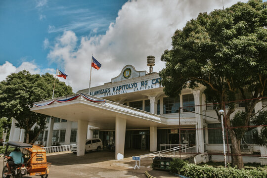 Catanduanes Provincial Capitol in Bicol, Philippines, Circa 2019 in creative angle
