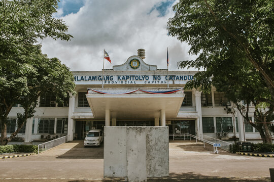 Catanduanes Provincial Capitol in Bicol, Philippines, Circa 2019 in Landscape