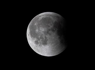 Umbral phase of total Lunar eclipse visible at Bahrain on 07 September 2025.