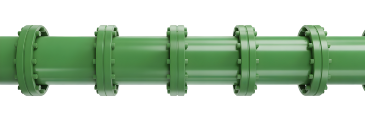 Irrigation pipe Isolated on white and transparent background