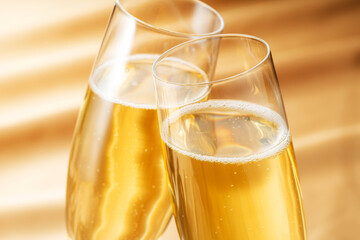 特別な日にシャンパンで乾杯する