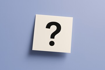 Abstract Background with Question Mark Symbol