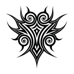 tribal tattoo design with swirls and swirls