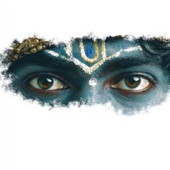 Cultural festival celebrating traditional art india portrait photography vibrant environment close-up view