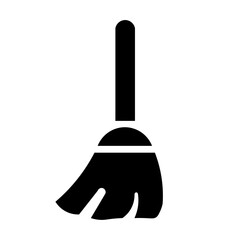 Clean Broom Icon Vector for Cleaning Services