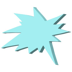 3d speech bubble Blank empty message box Textbox frame for banners, price tags, stickers, design