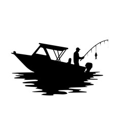 fishing boat in the sea, boat, sea, fishing, water, ship, sunset, beach, fisherman, silhouette, ocean, thailand, sky, fish, travel, nature, vessel, vector, sun, nautical, summer, sunrise, coast, illus