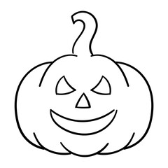 Carved pumpkin icon