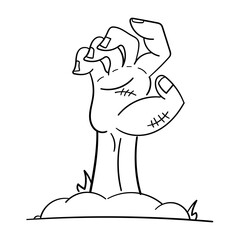 zombie hand icon