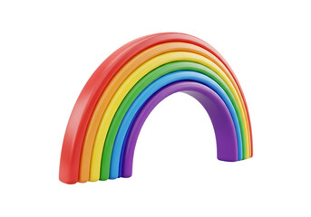 Fototapeta premium Vibrant Rainbow Arches against Black Background Symbolizing Hope and Diversity