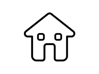 Home icon／家のアイコン・シンプルハウスベクター・住所
