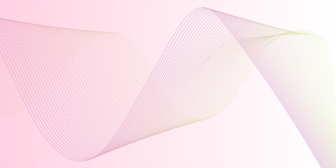 Premium design with wave line pattern background vector. Gradient background with shining lines waves.