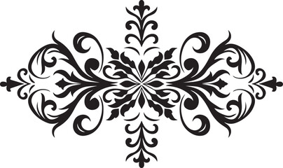 Elegant Vintage Floral Ornament SVG


