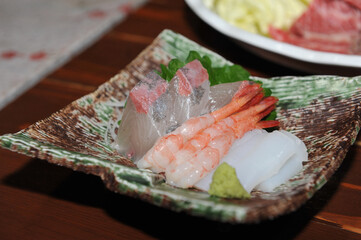 新鮮なお刺身
