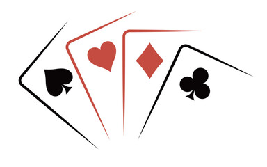 トランプのマーク、スペード、ハート、ダイヤ、クローバー