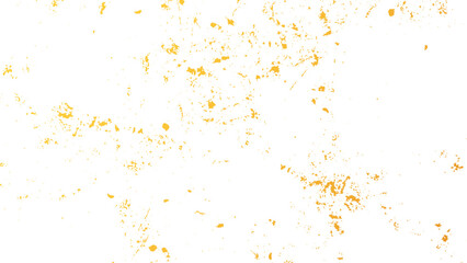 Gold shimmering glitter particles with sparkling confetti scatter on transparent background