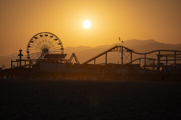sunset at the pier