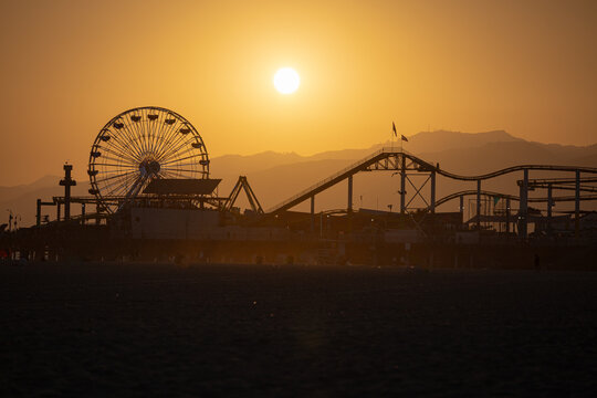 sunset at the pier