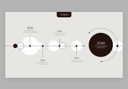 Minimalist Timeline Infographic Template
