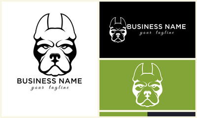 Pitbull Logo Design Variations. (5)