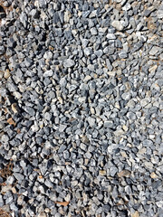Gray Crushed Stone Gravel Texture