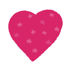 手描きのハートマークアイコンイラスト