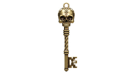 Antique skull key skeleton key vintage key 