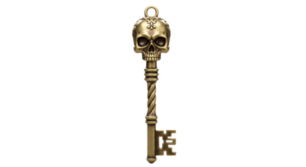 Antique skull key skeleton key vintage key 