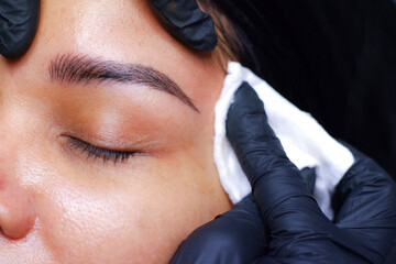 Microblading and aftercare.